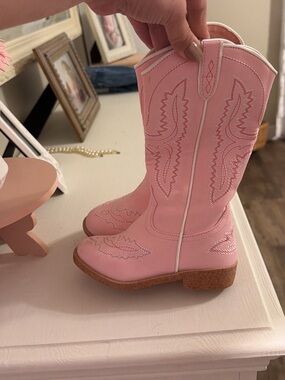 SweetHoney Pink Girls Western Cowboy Boots